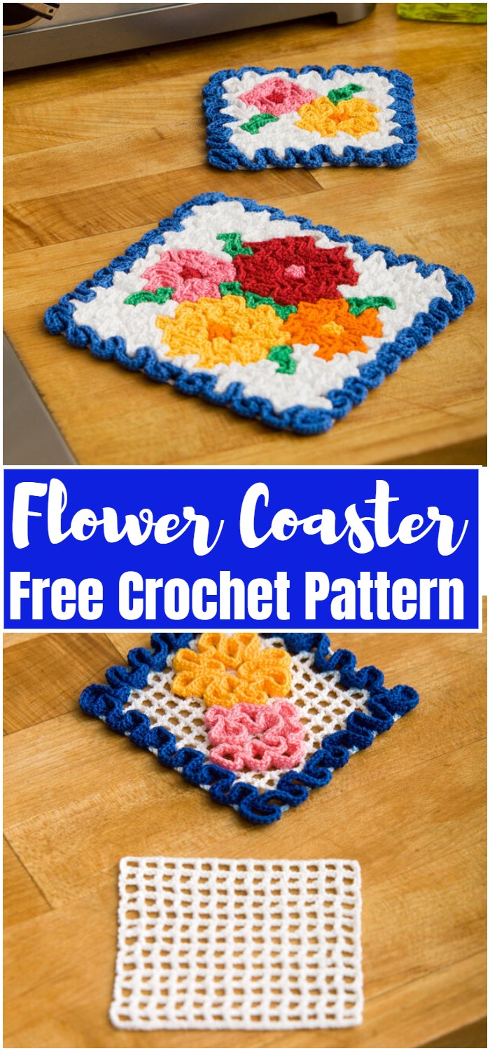 Flower Crochet Coaster