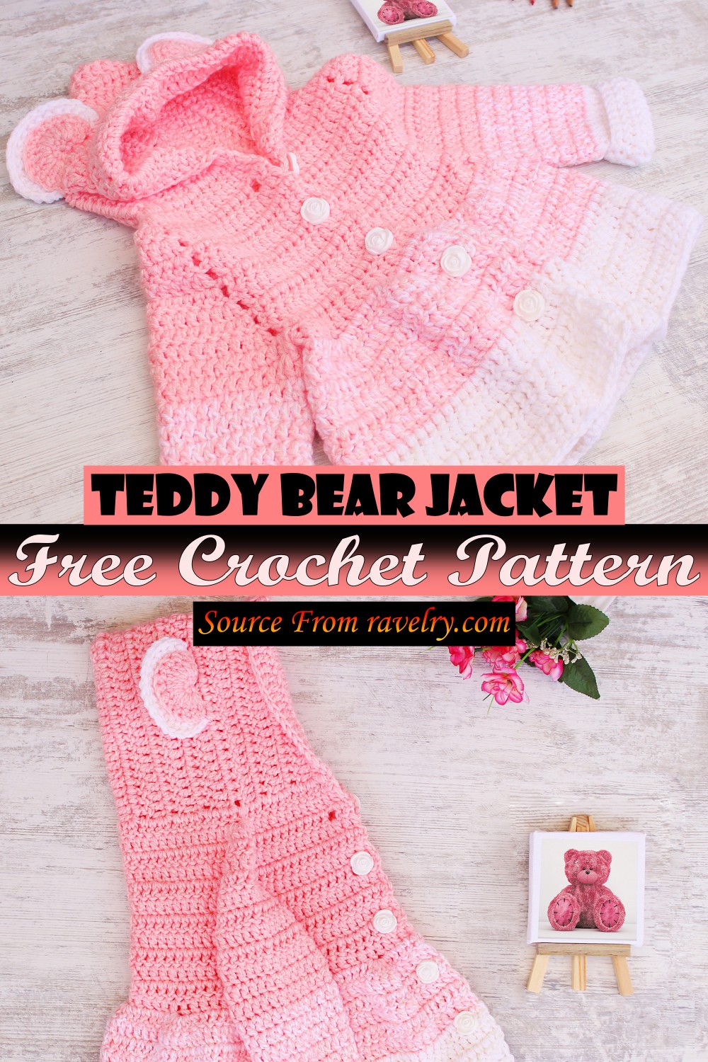Free Crochet Teddy Bear Jacket Pattern