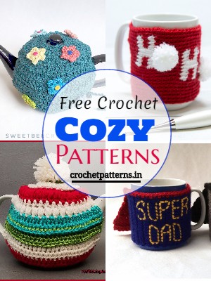 Free Crochet Teapot Cozy Patterns/ Mug Cozy Patterns/ Cozy Patterns/ Kitchen Crochet Patterns