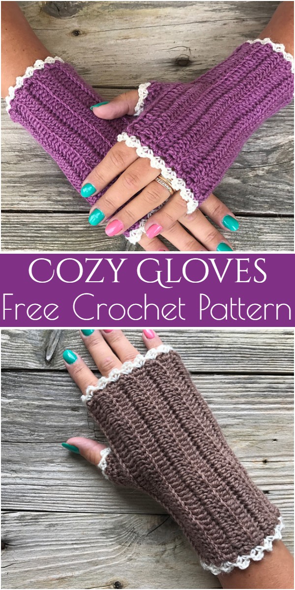 Cozy Gloves Free Crochet Pattern