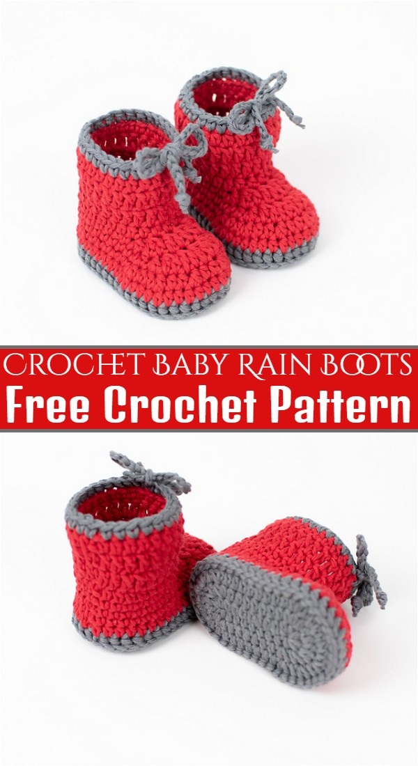 Crochet Baby Rain Boots