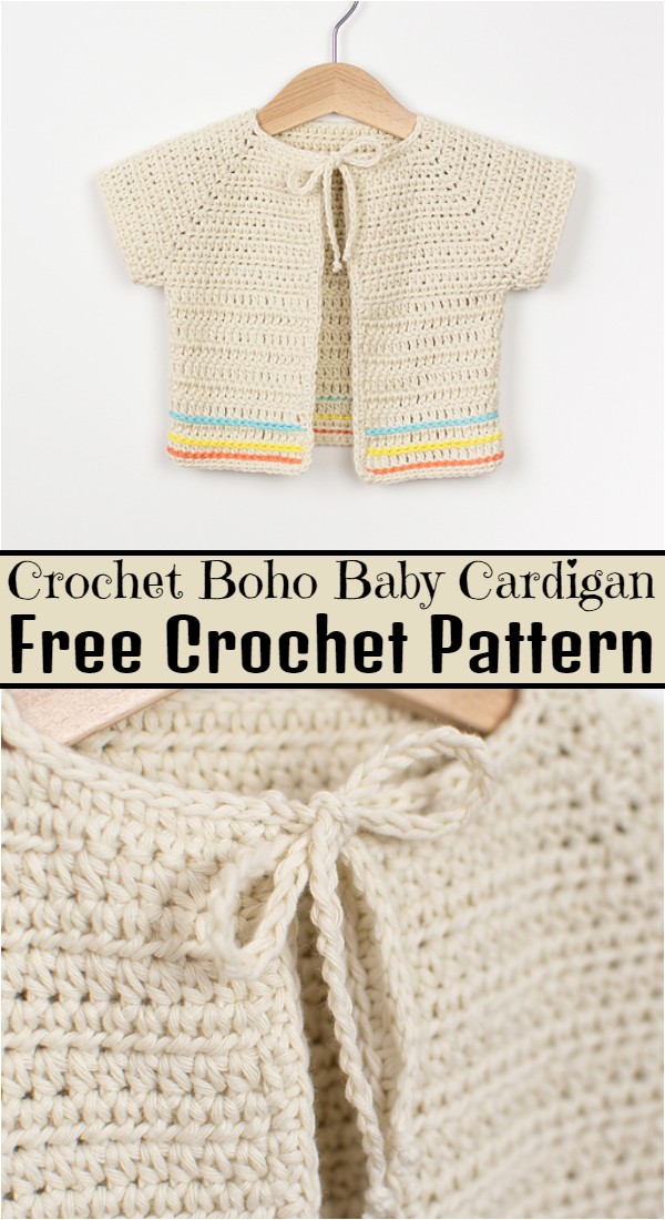 Crochet Boho Baby Cardigan