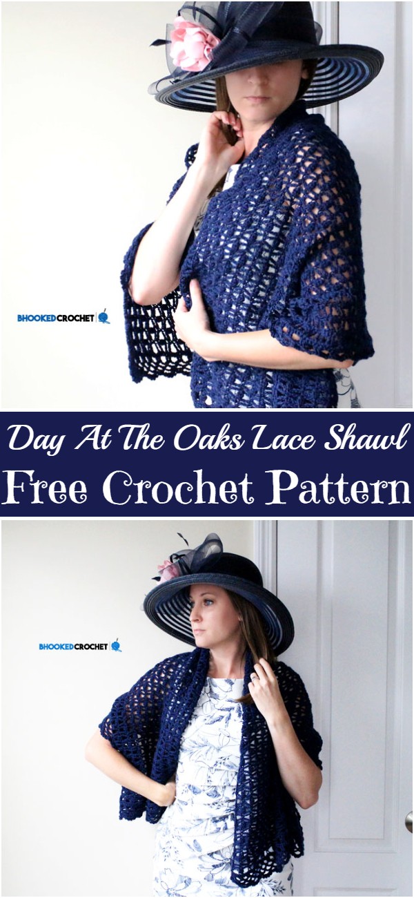 Crochet Day At The Oaks Lace Shawl