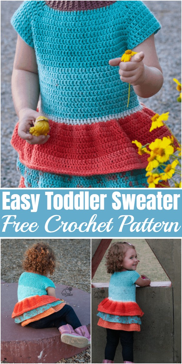 Crochet Easy Toddler Sweater Pattern