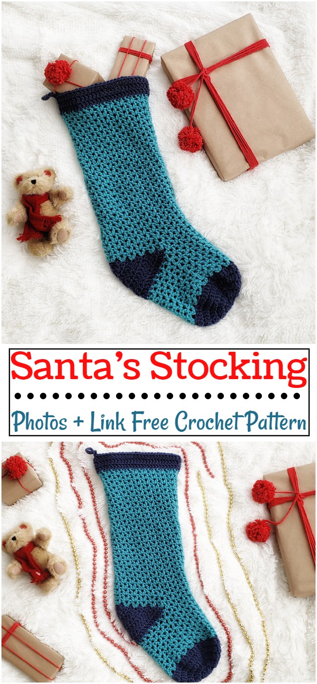 Crochet Santa’s Stocking Pattern