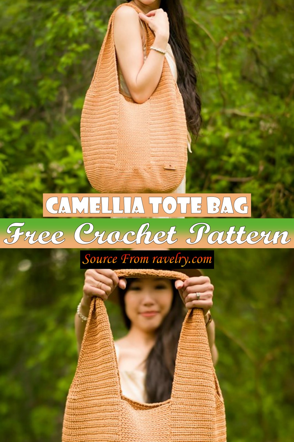 Free Crochet Camellia Tote Bag Pattern