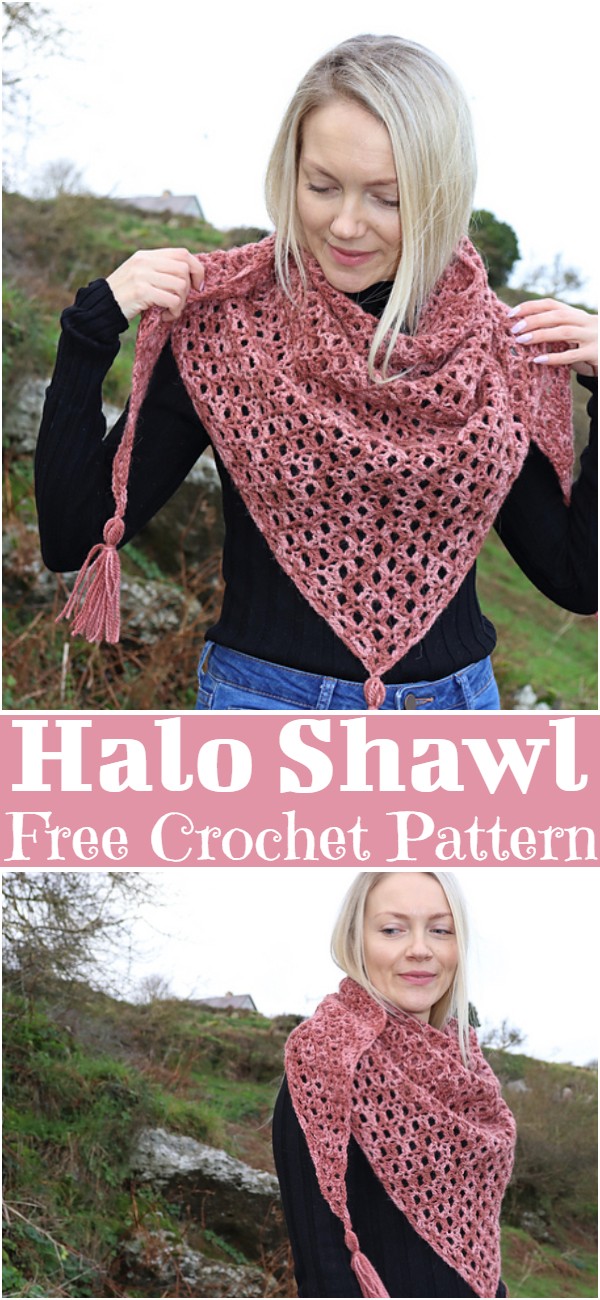 Free Crochet Halo Shawl Pattern