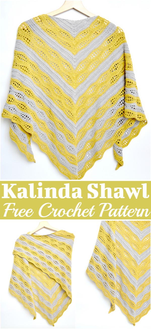 Free Crochet Kalinda Shawl Pattern