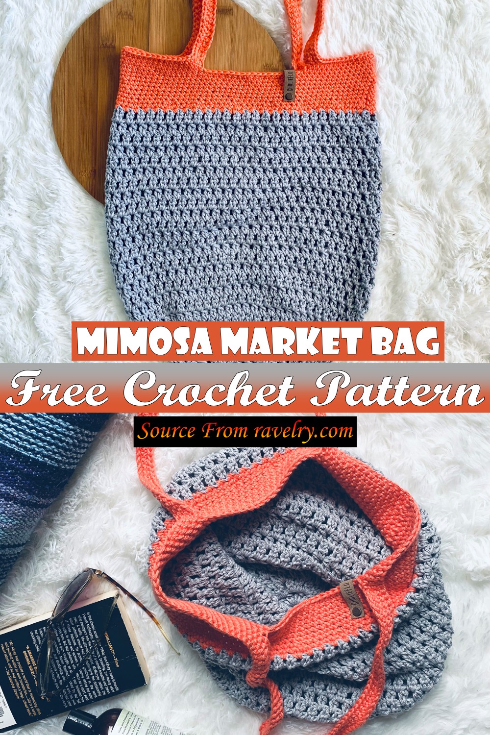 Free Crochet Mimosa Market Bag Pattern