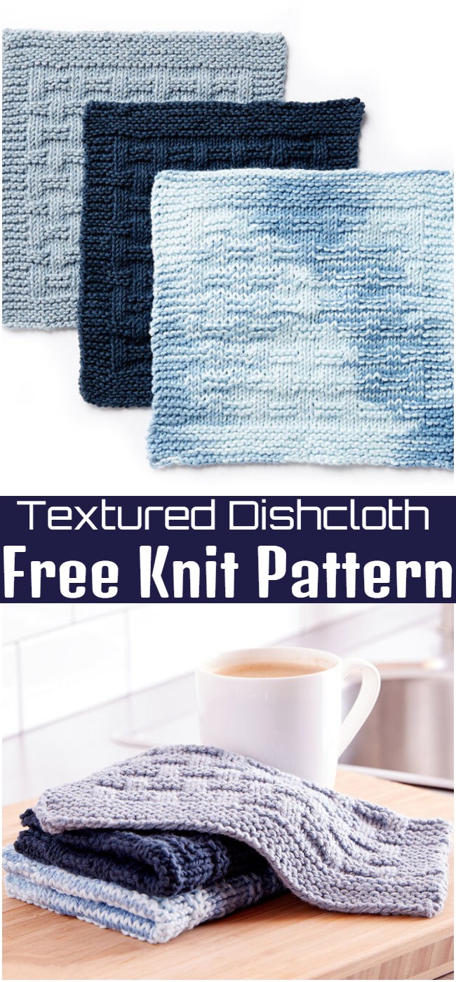 Knit Textured Dishcloth Pattern