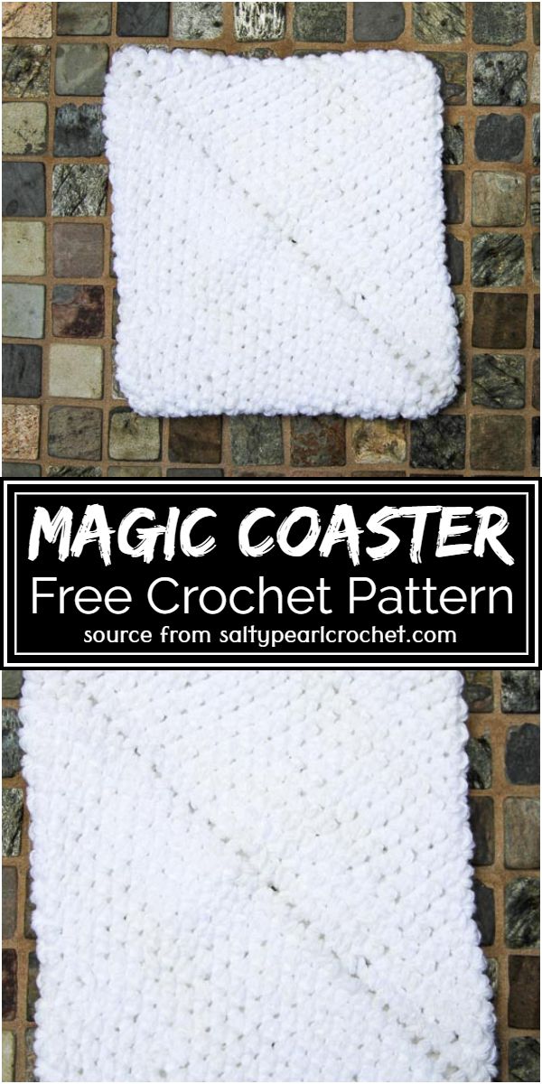 Magic Crochet Coaster Free Pattern