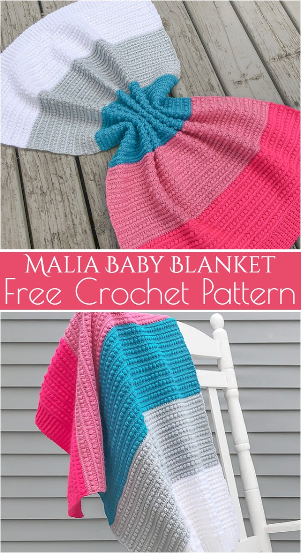 Malia Baby Blanket Free Crochet Pattern