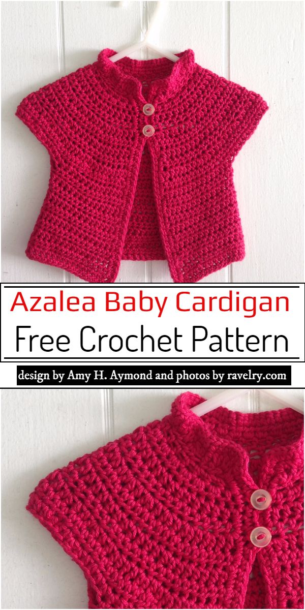 Azalea Baby Cardigan Crochet Pattern