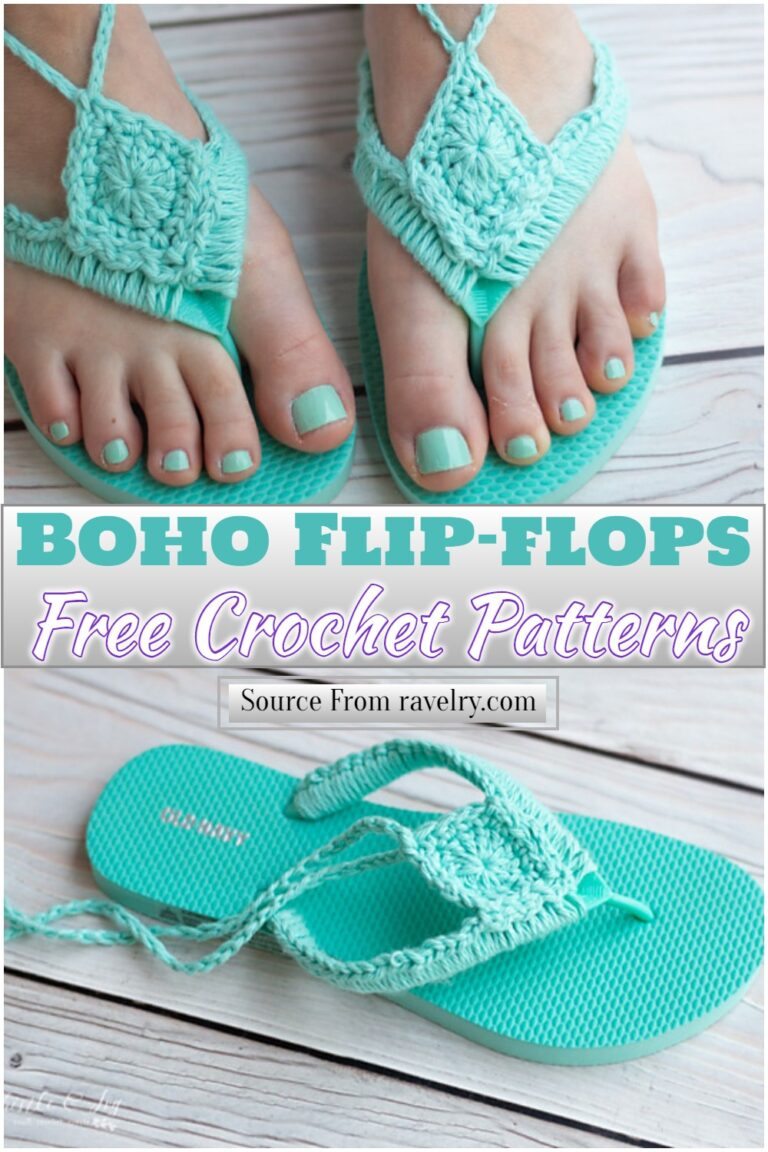 14 Free Crochet Flip Flop Patterns For Beginners