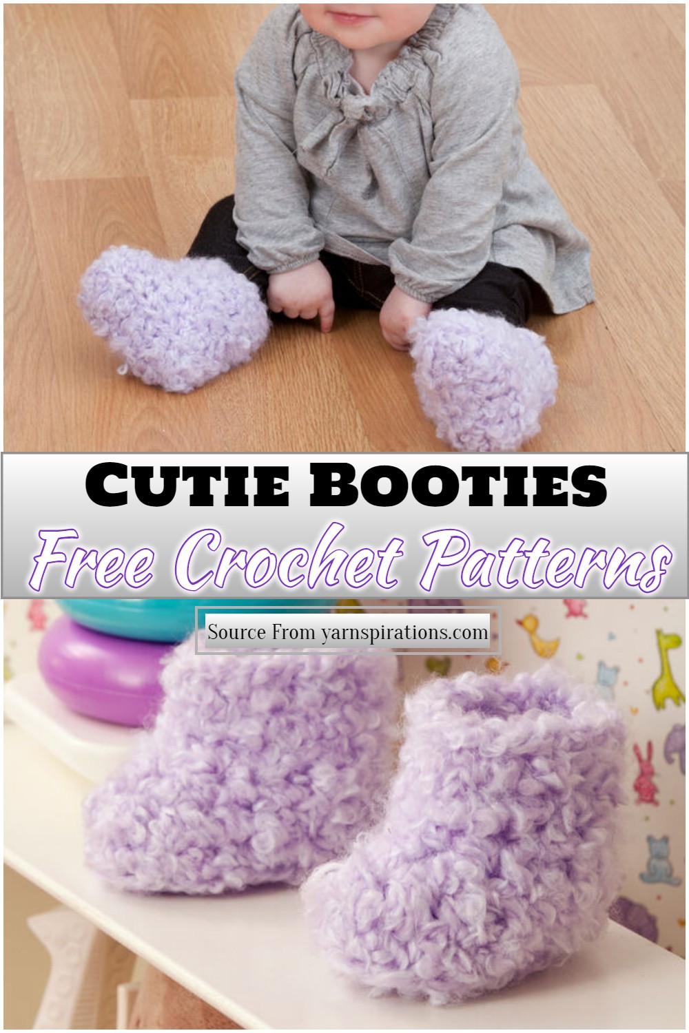 Free Crochet Cutie Booties Pattern