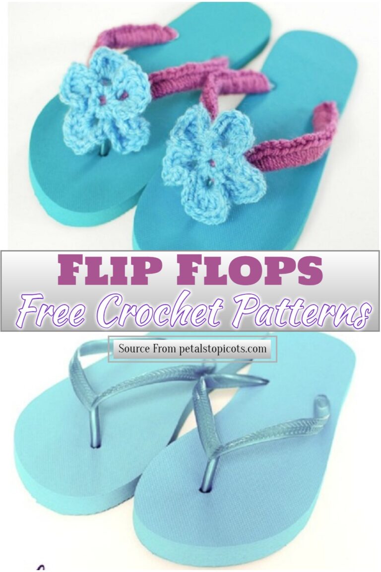 14 Free Crochet Flip Flop Patterns For Beginners