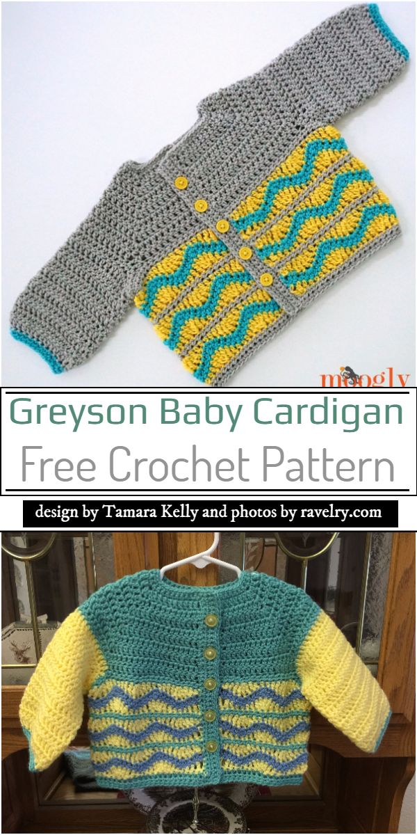 Greyson Baby Cardigan Crochet Pattern
