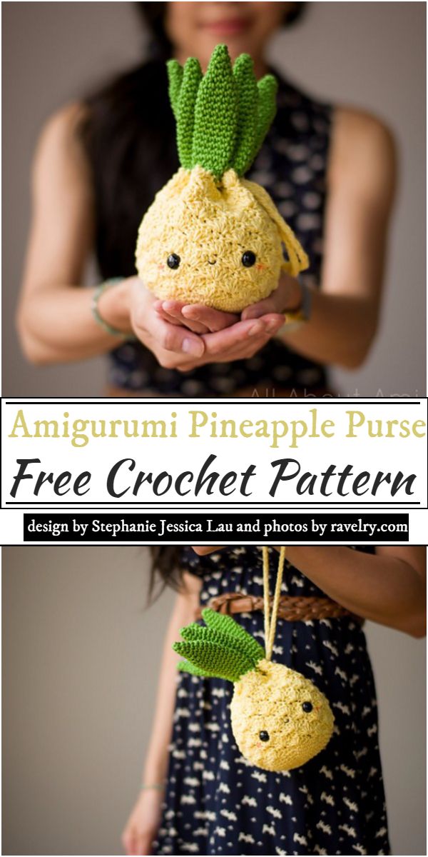 Amigurumi Pineapple Purse Crochet Pattern
