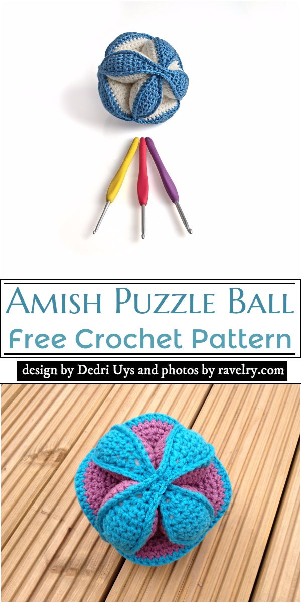 Amish Puzzle Ball Crochet Pattern