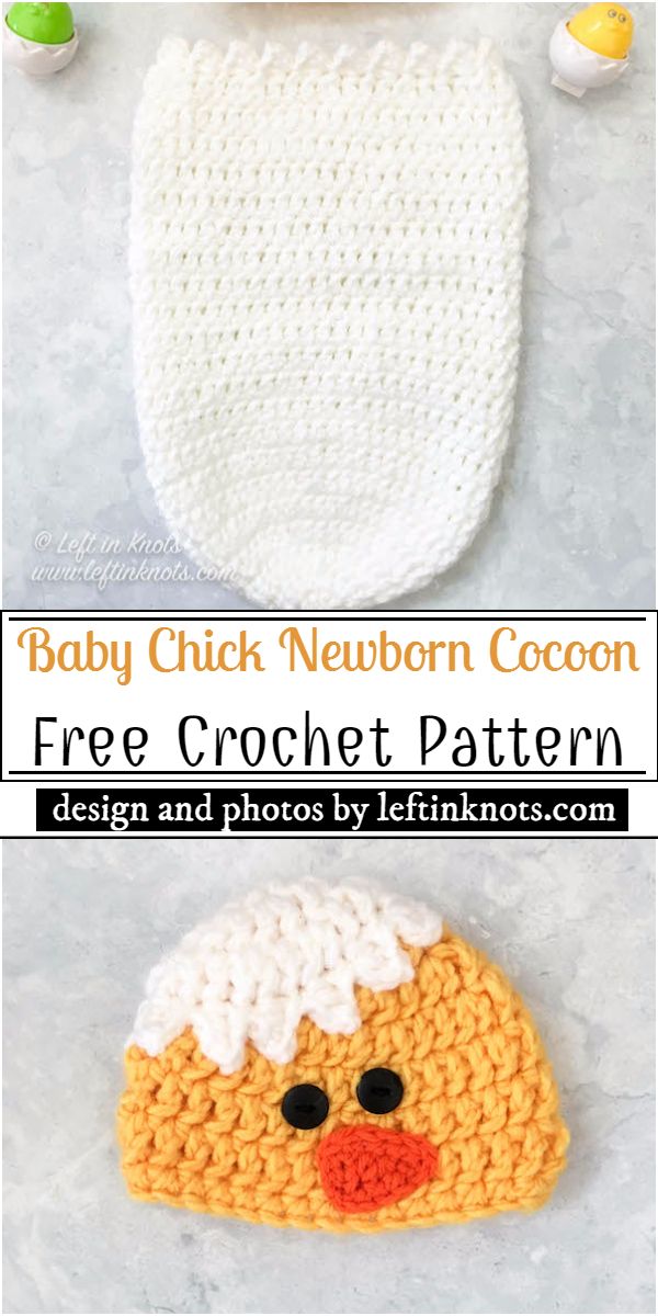 Baby Chick Newborn Cocoon Crochet Pattern