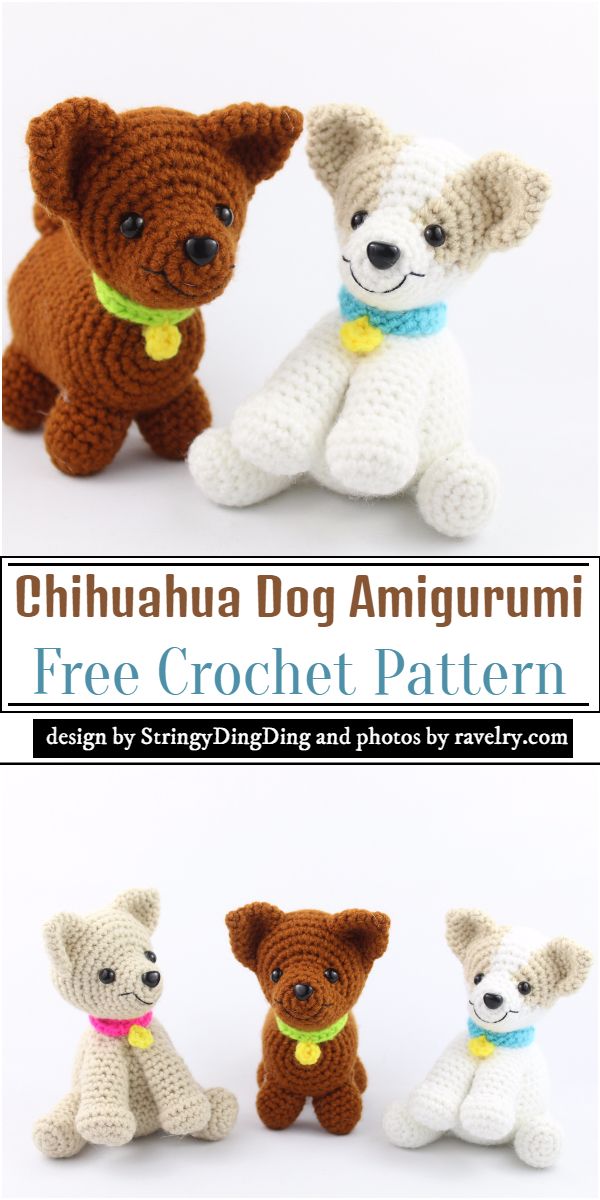 Chihuahua Dog Amigurumi Crochet Pattern