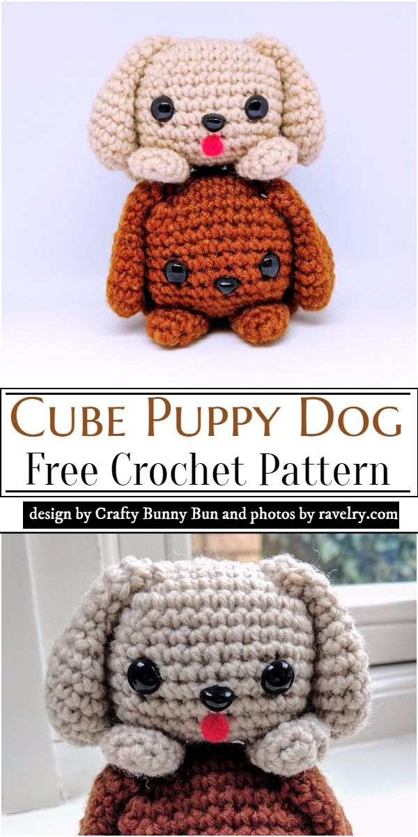 Cube Puppy Crochet Dog Pattern