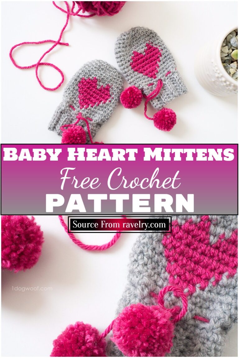 24 Cozy And Stylish Free Crochet Baby Mitten Patterns