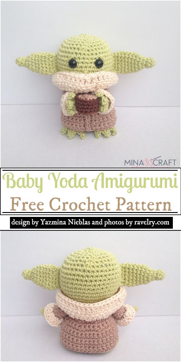 Free Crochet Baby Yoda Amigurumi Pattern
