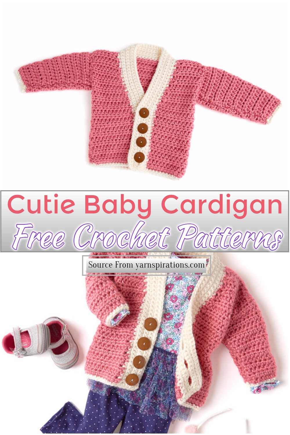 Free Crochet Cutie Baby Cardigan Pattern