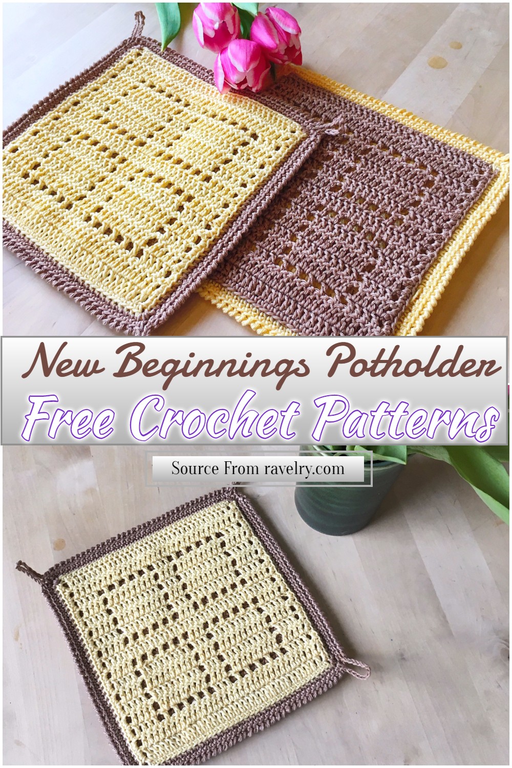 Free Crochet New Beginnings Potholder Pattern
