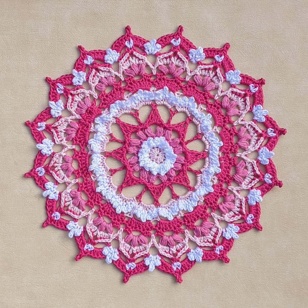 Free Crochet Ruffle Mandala Pattern