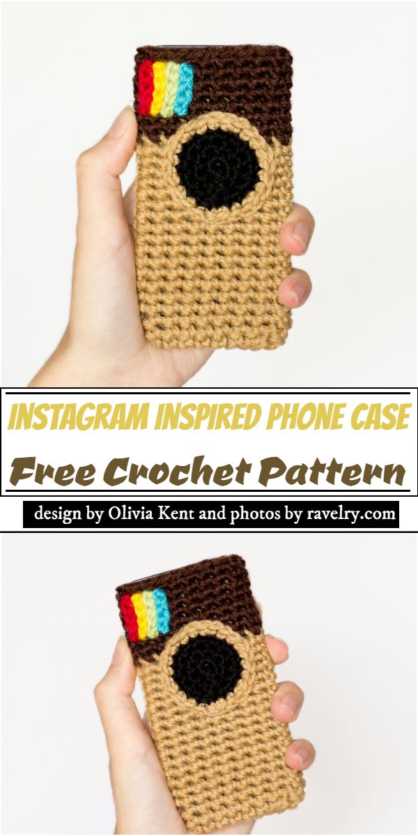 Instagram Inspired Phone Case Crochet Pattern