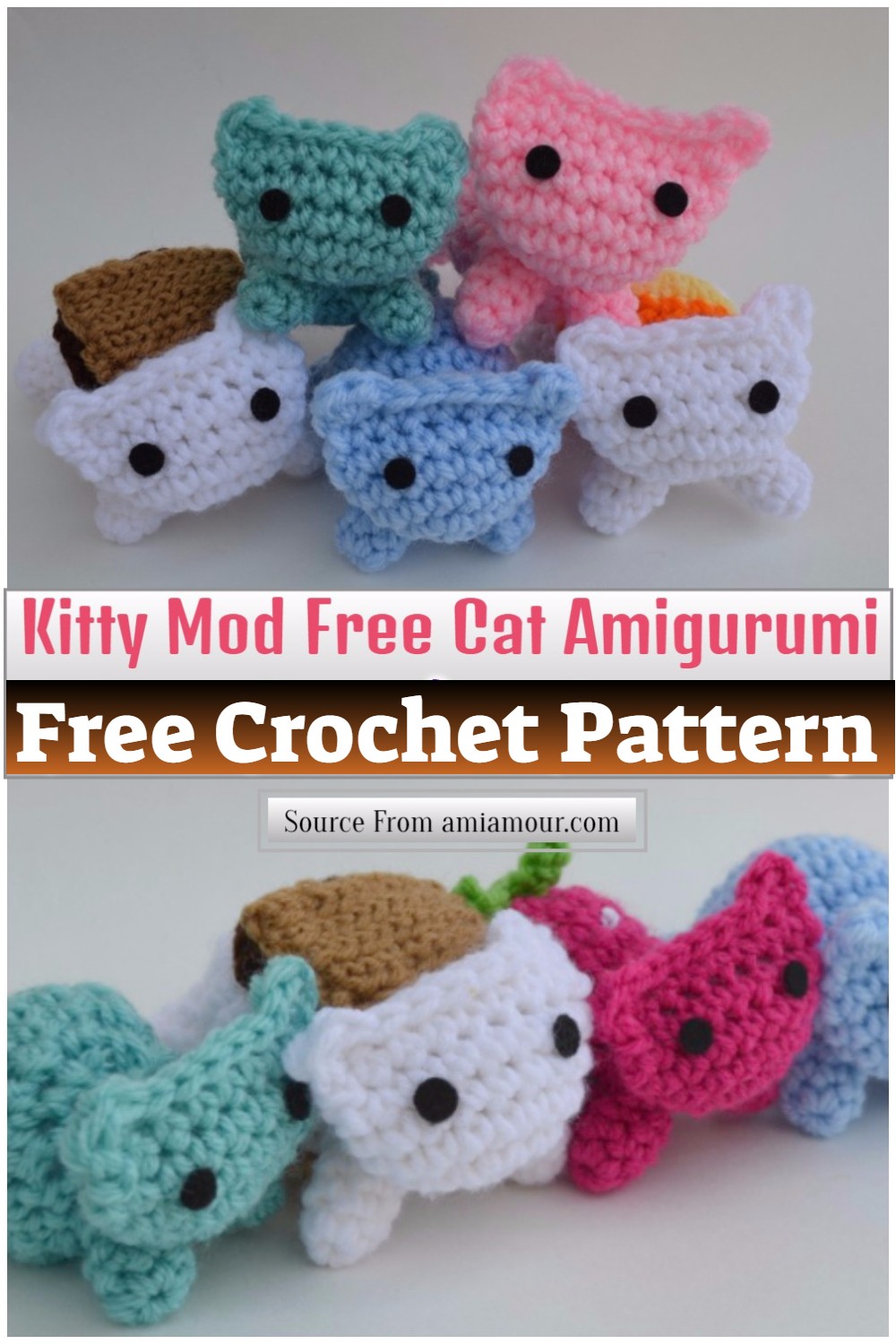 Kitty Mod Free Cat Amigurumi Pattern 1