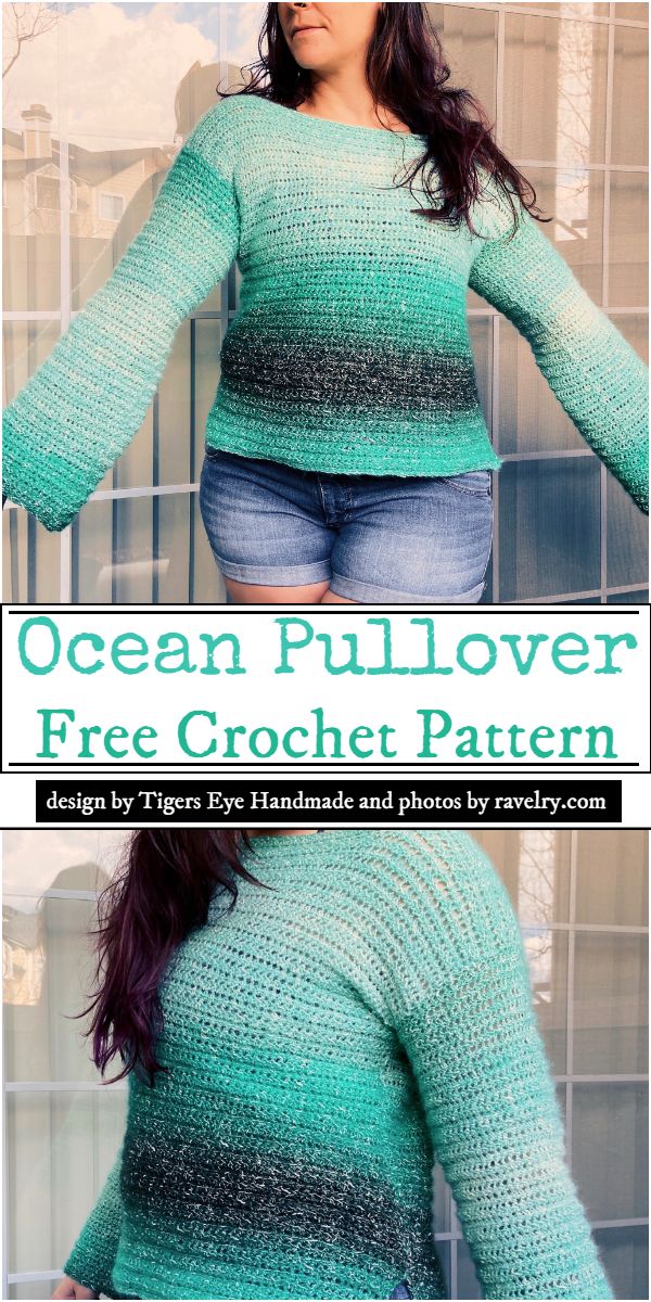 Ocean Pullover Crochet Pattern