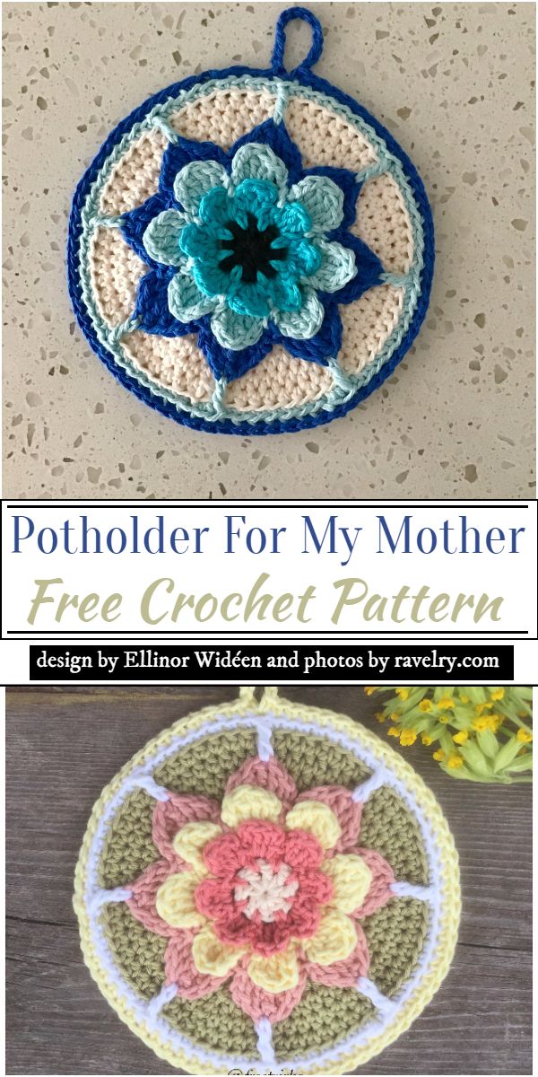 Potholder For My Mother Crochet Pattern