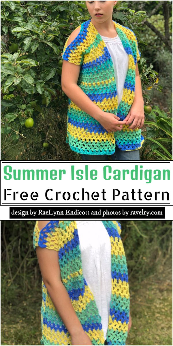 Summer Isle Cardigan Crochet Pattern