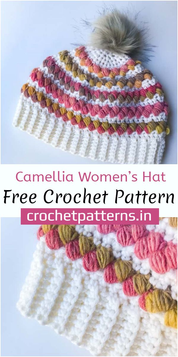 Camellia Women’s Hat Crochet Pattern