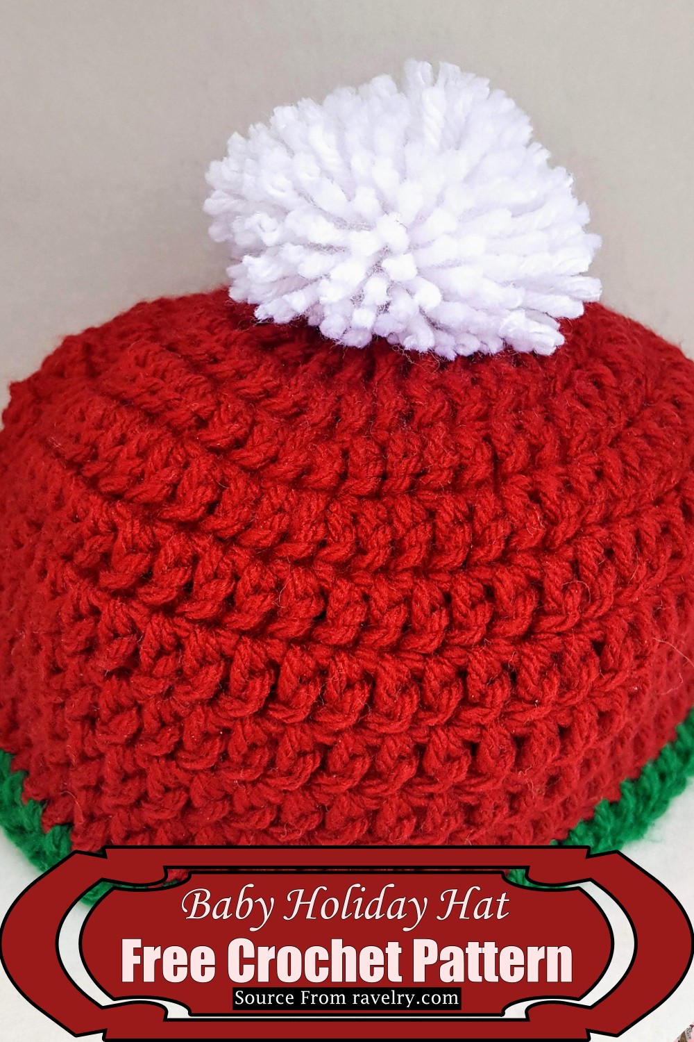 Crochet Baby Holiday Hat Pattern