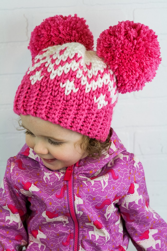 Double Pom Pom Hat