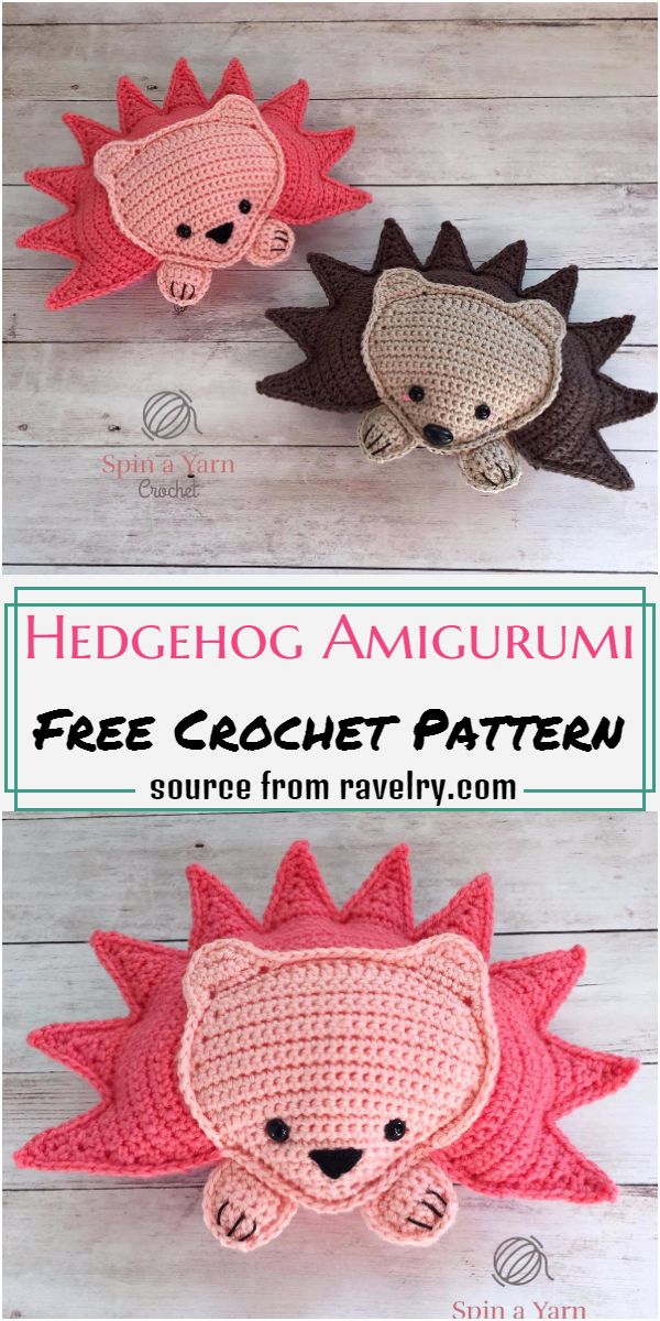 Free Crochet Hedgehog Amigurumi Pattern