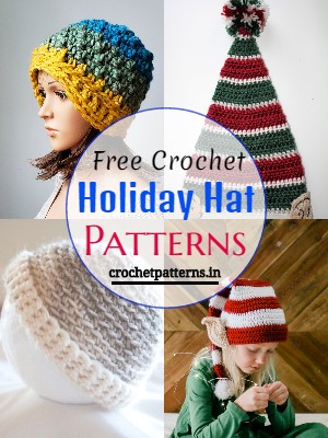12 Free Crochet Holiday Hat Patterns