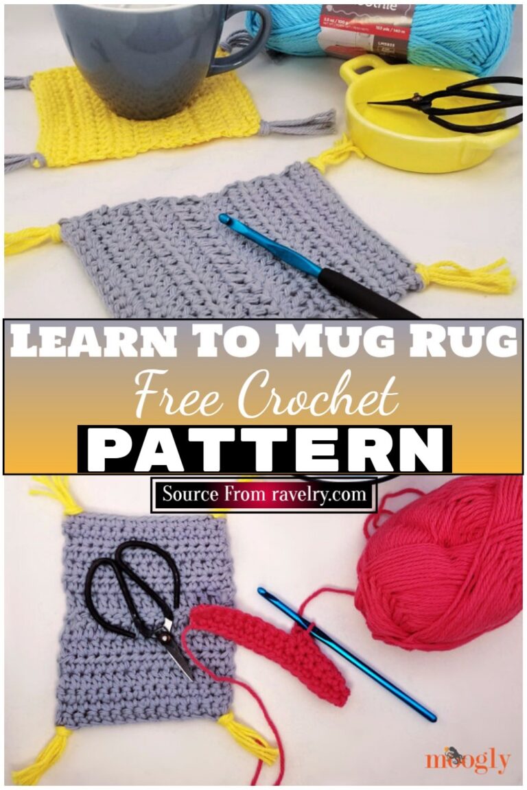 20 Free Crochet Mug Rug Patterns All Stylish & Functional Too!