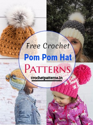 16 Free Crochet Pom Pom Hat Patterns Perfect For Winter