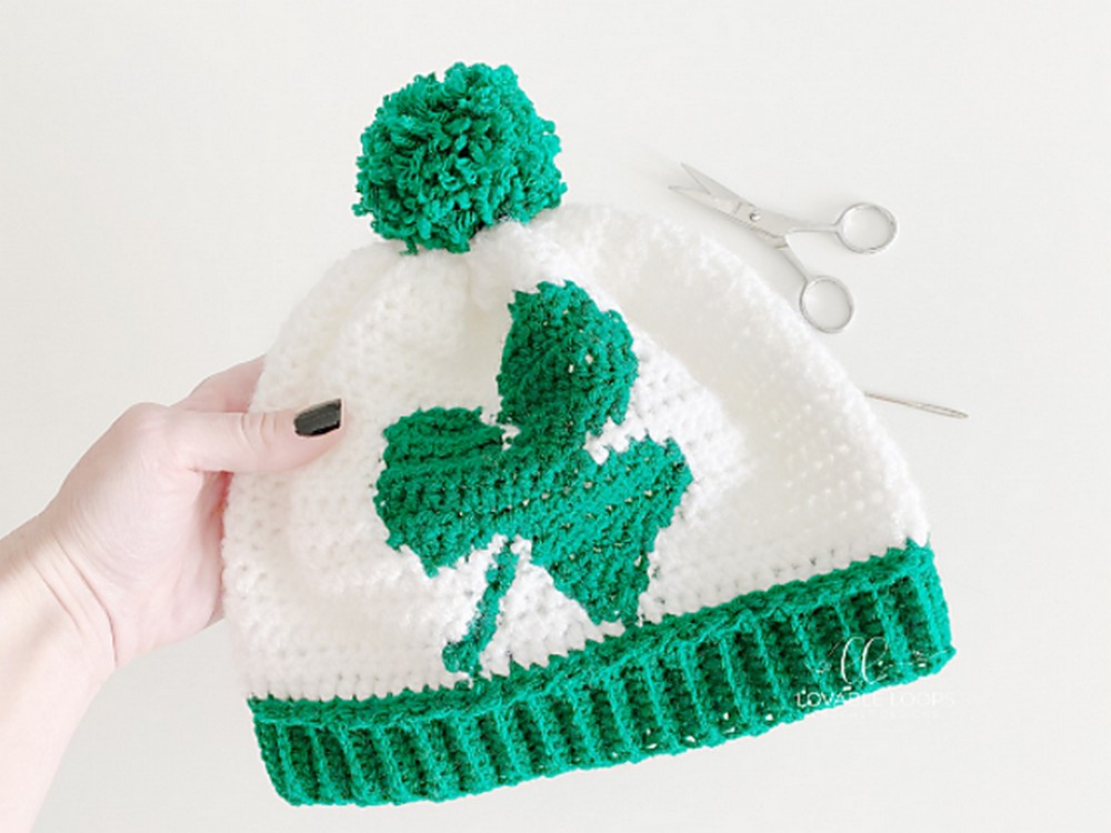 Free Crochet Shamrock Hat ​pattern
