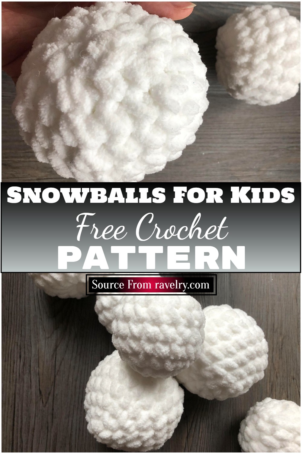 Free Crochet Snowballs For Kids Pattern