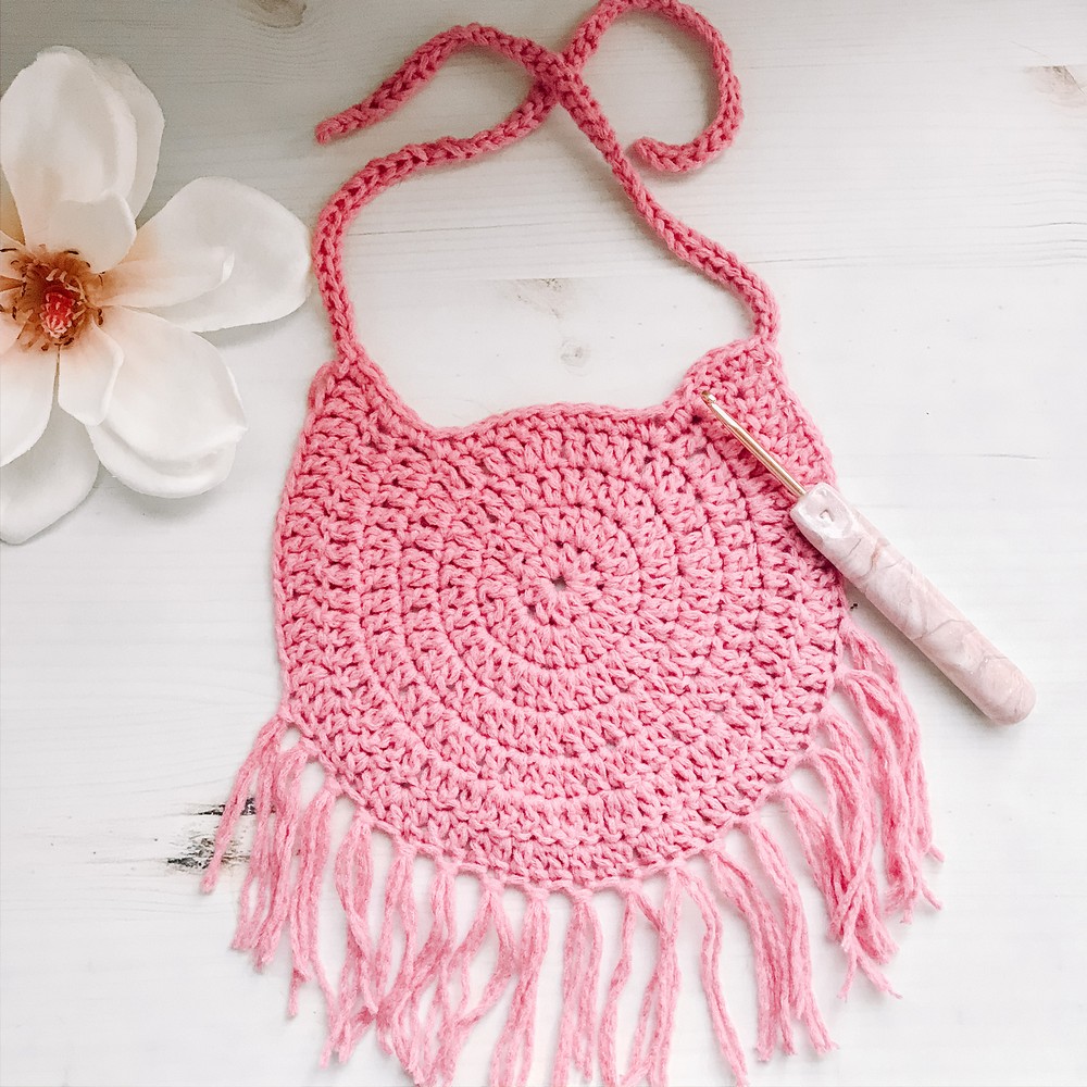Free Crochet The Dreamcatcher Bib Pattern