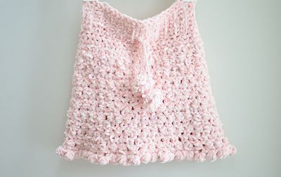 Girl's Velvet Skirt Crochet Pattern