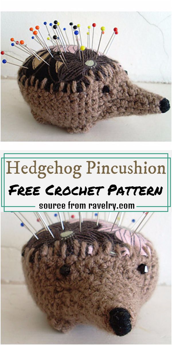 Hedgehog Pincushion Crochet Pattern