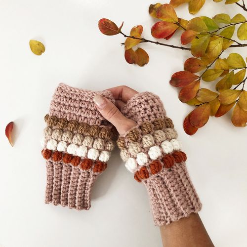 Horizon Fingerless Gloves Crochet Pattern