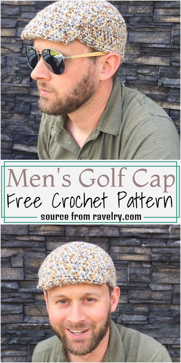 Men's Golf Cap Crochet Pattern